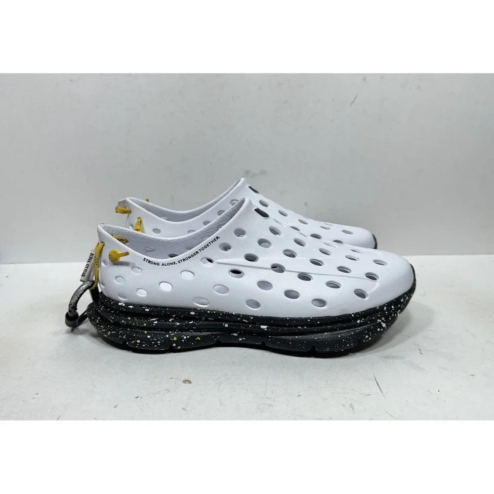 Kane Footwear Revive Speckle Active Recovery Shoes White Black Mens Size 8